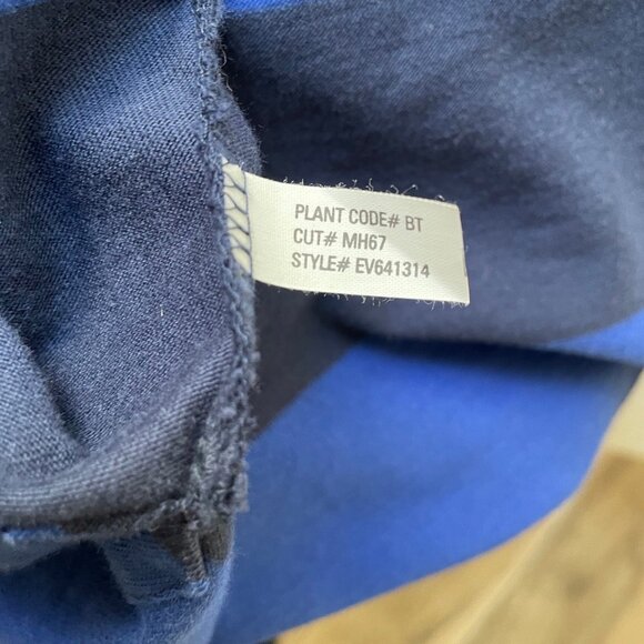 Polo Ralph Lauren Shirt Youth XL Blue & Black Stripe Rugby Collared Small Pony - Picture 11 of 12